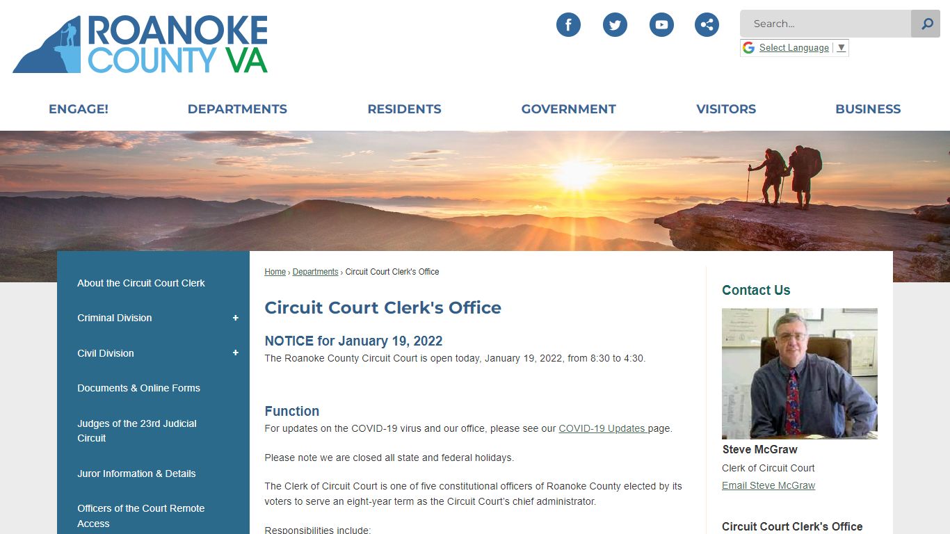 Circuit Court Clerk's Office | Roanoke County, VA - Official Website