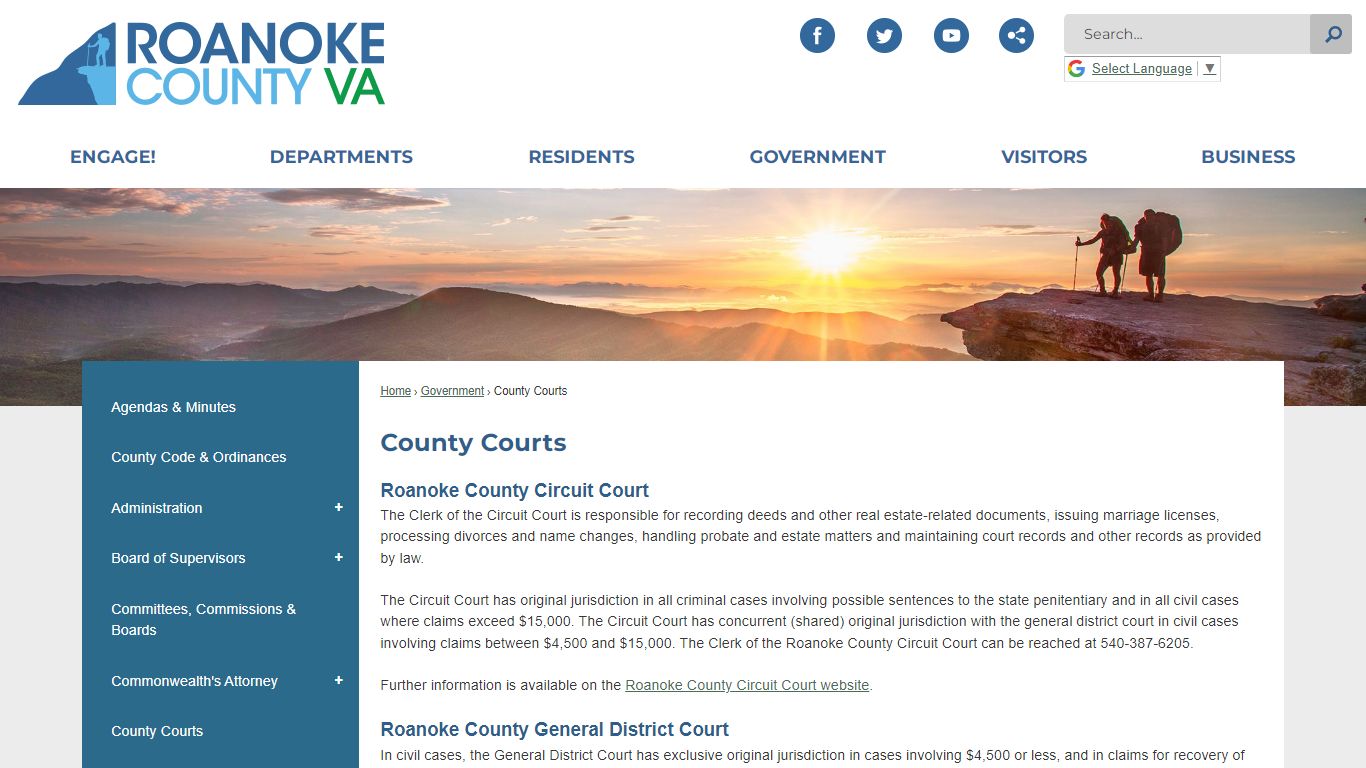 County Courts | Roanoke County, VA - Official Website